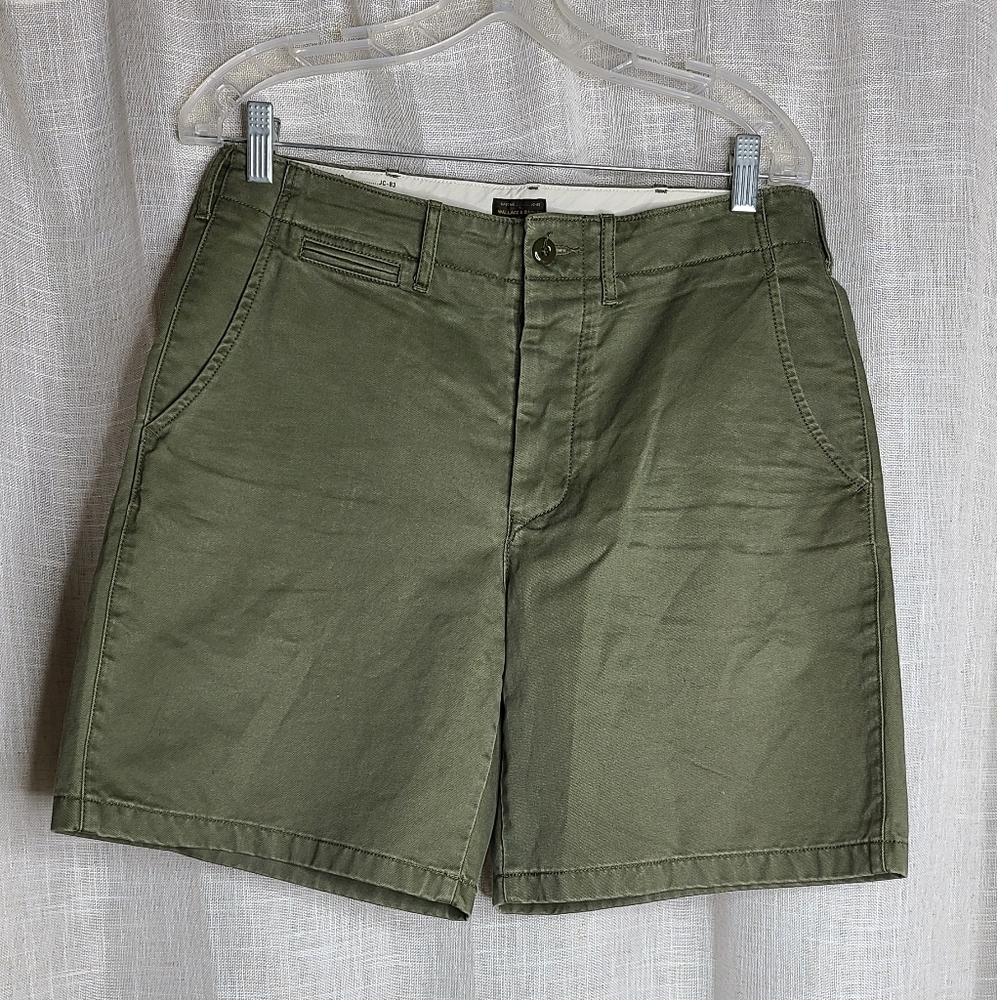 25-3-373 WALLACE & BARNES MEN'S FLAT FRONT BUTTON FLY SHORTS- SIZE 31 NWOT